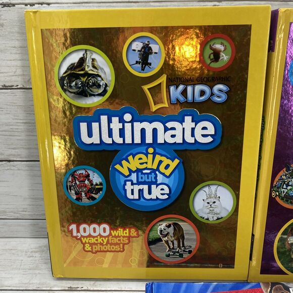 Lot Of 3 Ultimate Weird But True books National Geo Kids and Time Hard Covers - Picture 4 of 9